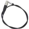 CLISPEED Cavo Audio Adattatore Nero 0,5m Connettore Dc3,5mm Trs Femmina a Mini Xlr Femmina in Rame e Pvc, Facile da Collegare per Videocamere e Mixer Audio