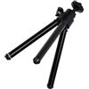 ReachMall Per mini treppiede flessibile gambe a 2 sezioni portatile per proiettore fotocamera telefono casa ufficio viaggi per uso ricreativo argento nero