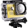 LUCKDANO Action Camera Videocamera Mini DV a 7 Colori 1080P HD Schermo da 2,0 Pollici con Custodia Supporto per Bici per la Registrazione Subacquea di Sport Ciclistici (YELLOW)