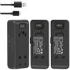 CQJFCYBRA Compatibile Con La Batteria Insta360 ONE R 1300mAh O Il Caricabatterie Rapido For L'accessorio Fotocamera 360 R(2BatteryWithCharger)