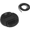 vhbw copriobiettivo compatibile con Panasonic Lumix G 1.7/20 mm Asph, G 14 mm 2.5 Asph. fotocamera - plastica, nero, 46mm