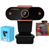 Generico Fotocamera Web Full HD: Mini Videocamera USB, Visivo Per Streaming Per Laptop | Attrezzatura Per Trasmissione In Diretta Di Rete Ad Alta Definizione, Dispositivo Di Acquisizione Video Per Ri