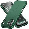 ORETECH Magnetica Cover per iPhone 17 Pro Max 6,9",[Compatibile con MagSafe] [Protezione Fotocamera Integrata] Custodia Ultra Sottile Silicone Anti-Graffio Antiurto-Verde Alpino