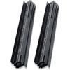 Hanured guide per cassetti per carichi pesanti 1 coppia,montaggio inferiore, 400-600mm,portata 120 kg,per ripostiglio sottoscala, casa e armadi grandi,Nere