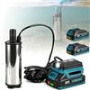Kouamor Pompa dell'acqua a batteria, pompa a barile a batteria, pompa dell'acqua con batteria, pompa a batteria 18V acqua, 80-150 l/min, 60 W, per pompe di pulizia, lavatrici, sistemi di irrigazione da