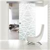 Aqua Roy The Shower BOSS Porta Scorrevole in vetro modello DIAMOND 80x215 cm (60/80/90 cm) 8 mm, vetro Satinato, Nano rivestito bianco, kit hardware complete (80x215 cm, DESTRA)