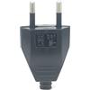 XIAONIYI 1 pz Cavo di alimentazione europeo ricablabile Spina maschio CE Presa femmina Spina elettrica Stile vintage industriale Spina ricablabile 250 V 16 A(Black plug)