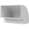Repa Market 90° canale piatto 150 x 75 mm - connettore verticale rettangolare per tubo di plastica ABS connettore per riscaldamento, raffreddamento, canale piatto, condotto di ventilazione, connettore