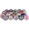 RAJRANG set di 25 pomelli rotondi in ceramica, finitura vintage multicolore a mano Maniglia per cassetto Maniglia per porta Armadio Comò in metallo Door knobs