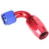 Generico AN10 90 gradi girevole olio carburante tubo fine raccordo adattatore in alluminio rosso (90 gradi)