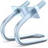 MOUMOUTEN 10 morsetti a croce con doppio bullone a U, materiale zincato per tubo OD 3/4x3/4 (25x25mm) per connettori per impalcature per serre