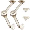 LOOTICH Sistema di Supporto Regolabili per Porta a Ribalta Staffe per Cerniere per Ante di Armadi in Legno Telai in Alluminio Fissaggio Armadio Cucina Ammortizzatore Cerniera Argento 2 set