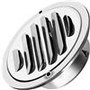 TNSLAND Griglia di Ventilazione Tonda 100 mm Griglia di Scarico in Acciaio Inox con Zanzariera Cappa da Cucina Coperta Griglia Aerazione Esterna E per Garage La Ventilazione per Casa E Giardino
