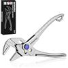 WORKPRO Mini Pinza Chiave da 100 mm, Chiave Regolabile ad Alta Resistenza, Morso Parallelo, Apertura Massima 20 mm, Strumento EDC Compatto per Spazi Ristretti, Argento
