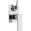 Kiamami Valentina - Rubinetto Miscelatore Doccia Incasso con Deviatore | Design Moderno | Ottone Cromato Lucidato | Made in Italy, Bianco, Ottone