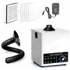 TECKZOON Aspiratore fumi saldatura 50 W con filtro a 3 stadi, estrattore fumi da banco 168 m³/h, purificatore per fumi di saldatura, vapori laser e polveri sottili (4 prefiltro di ricambio inclusi)