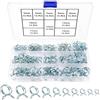 YIXISI 150 Pezzi 5-14mm Morsetti Clip per Tubo Flessibile per Carburante, Fascette per Tubi a Filo Singolo, Morsetti a Molla Fascette Clip, per Moto Scooter ATV (10 Taglie)