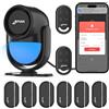 CPVAN Allarme Casa Senza Fili (2.4GHz WiFi), PIR WiFi Sensore di Movimento, fai da te Antifurto Casa Wireless, PIR Host Allarme + 2 Telecomandi + 6 Sensori Porta/Finestra, Nero
