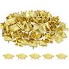 QUARKZMAN 80pz Rivetti a Piramide Quadrata, 12mm Chiodi a Quattro Punte, Borchie in Rame Stile Punk Rock per Abbigliamento Borsa Pelle Scarpe (Oro)