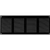 Steinberg14 Griglia di Ventilazione Rettangolare 400x150 mm - Griglie di Aerazione in Metallo Nero - Serranda di Scarico dell'aria con Zanzariera - Copri Bocchetta Interna a Parete e a Soffitto
