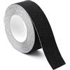 QWORK® Nastro Antiscivolo Impermeabile - 10mx 5cm - Cinta Antideslizante Adesivo per Scale, Gradini, Pavimenti Scivolosi Interno e Esterno (Nero)