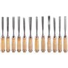 szzijia 12 pezzi manico in legno scalpelli per legno professionale Sharp Woodworking Tools W/custodia da trasporto - ideale per principianti