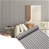 MOFXWHE Pannelli per impiallacciatura di legno, autoadesivi, 300 x 40 cm, pannelli acustici, effetto legno, decorazione da parete in PVC, per soggiorno, cucina, ufficio, camera da letto, grigio