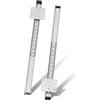 NECILO guide per cassetti con ante a scomparsa 600mm, portata 14 kg per coppia, estrazione totale con cuscinetti a sfera, per cucina, camera da letto e casa, montaggio laterale e superiore, 1 coppia