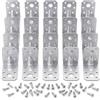 Bbtcxjs 20 staffe angolari, staffe metalliche ad angolo di 90 gradi, connettori angolari, connettori in legno, staffe per carichi pesanti per mobili, sedie, tavoli, montaggio su finestra (50 x 50 x 35 mm) con