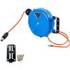 Generico Avvolgitubo Aria Compressa Retrattile | ABS 10m Tubo PU 8mm Montaggio A Parete | Avvolgitubo Automatico 180° Rotazione Officina Riparazione Auto Utensili Pneumatici