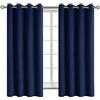 BGment Tende oscuranti per camera da letto, con occhielli isolanti termici, per soggiorno, soggiorno, set di 2 pannelli (150 x 150 cm, blu scuro)