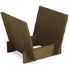 Dynavox Supporto per LP ST40, Scatola per Dischi in Vinile in bambù, Supporto per Fino a 40 LP e Singoli, Marrone Scuro