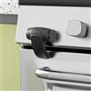 SAFELON Baby Safety Serratura della porta del forno, Serrature di sicurezza da cucina per neonati, Serrature da forno a prova di bambino per bambini, Resistente al calore (Nero, 2 Pezzi)