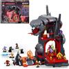 Mattel Brick Shop Masters of the Universe, Scontro alla Snake Mountain con 636 pezzi e 12 personaggi, per collezionisti adulti e ragazzi dai 13 anni in su, JMB31