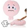 alldoro 60291-5 - Cuscino XXL in Peluche Snuggy, Diametro 20,5 cm, Cuscino per Pupazzi con Suono, Emozioni giocose, per Coccole e Divertimento a Partire dai 3 Anni in su
