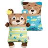 NICI 62293 Orsetto di Peluche Fronte/Retro, Morbido Peluche per Le Coccole e i Giochi dei Piccoli Amanti degli Animali, Ideale per casa, Asilo o in Viaggio, 30 x 20 cm, Marrone