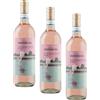 Vita Mediterranea Pinot Grigio delle Venezie DOC Blush - Vino Rosato Biologico e Vegano, 750 ml (Confezione da 3)