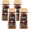 Nescafe NESCAFÉ Gold Caffè Solubile, Barattolo 200g (Confezione da 4)