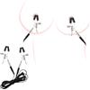 WOMULAN Elettrostimolatore Morsetto per capezzoli Set, Pinza per capezzoli con stimolazione elettrica Vaginale Seno Morsetti Stimolatore di Tortura SM Sex Toys Per Donne Uomini Coppie