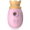 Crushious Monarch - Stimolatore Clitorideo a Impulsi d'Aria Rosa | Succhia Clitoride con Tecnologia Air Pulse, 10 Modalità, Ricaricabile, Silenzioso ed Ergonomico, Waterproof