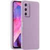 HULLIN Custodia per Telefono in Silicone Colorato, Adatta per HUAWEI P40 (6.1) - Erba Viola