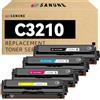 SANUNE Park C3210 - 4 cartucce toner di ricambio (con chip) per Lexmark C3210C0 C3210K0 C3210M0 C3210Y0 cartuccia toner per Lexmark C3224 C3326 C3426 MC3224 MC3326 MC3426 inchiostro stampante