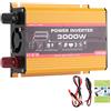 KIMISS Car Inverter 3000W Dual USB Auto Power Converter Trasformatore a onda sinusoidale modificata(AC 110V)