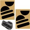 Terraxis 2 Set di Piedini per Mouse in PTFE Compatibili con Logitech MX Master 3 / 3S, Mouse Feet Sticker, Mouse Skates, Pattini Autoadesivi, Piedini di Ricambio per Scorrimento Fluido, Nero