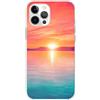 Mixroom - Cover Custodia Back case In TPU Silicone Morbido Per iPhone 14 PRO Max Fantasia Tramonto Sul Mare V315