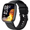 Alutoria Smartwatch Bambini-Orologio smartwatch bambino IP68 con 110+ Modalità Sportivo Contapassi Frequenza Cardiaca Monitor Sonno-Orologio sportivo bambini Smart watch ragazzi e ragazze Ado 4-15 Anni Nero