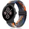 PaceBid Nylon Cinturino per Google Pixel Watch 4 41mm/3 41mm/2/1, Magnetica Intrecciato Sport Cinturini di Ricambio per Google Pixel Watch 1/2/3/4 41mm - Colorato