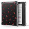 Ayotu Custodia per Kobo Libra Color 7 pollici, cover trasparente (semplici ciliegie rosse)