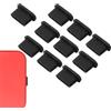 Generic 10 tappi antipolvere in silicone di tipo C, protezione morbida per porta di ricarica, per cellulare, tablet, laptop, fotocamera, anti polvere, detriti, sabbia, protezione dall'umidità, per