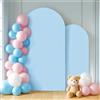 Odot Copertura per Archi Nuziali, Copertura per Arco Rotondo Top Telaio, per Feste di Nozze, Decorazione di Compleanno, Fidanzamento Matrimonio Battesimo (Azzurro,120 * 50cm (3.9 * 1.6ft))